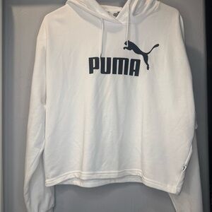 Puma Crop White Hoodie